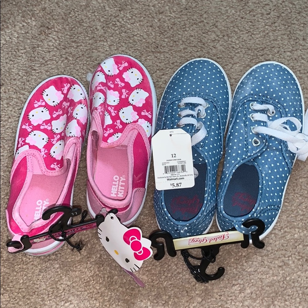 2 pairs of cute sneakers